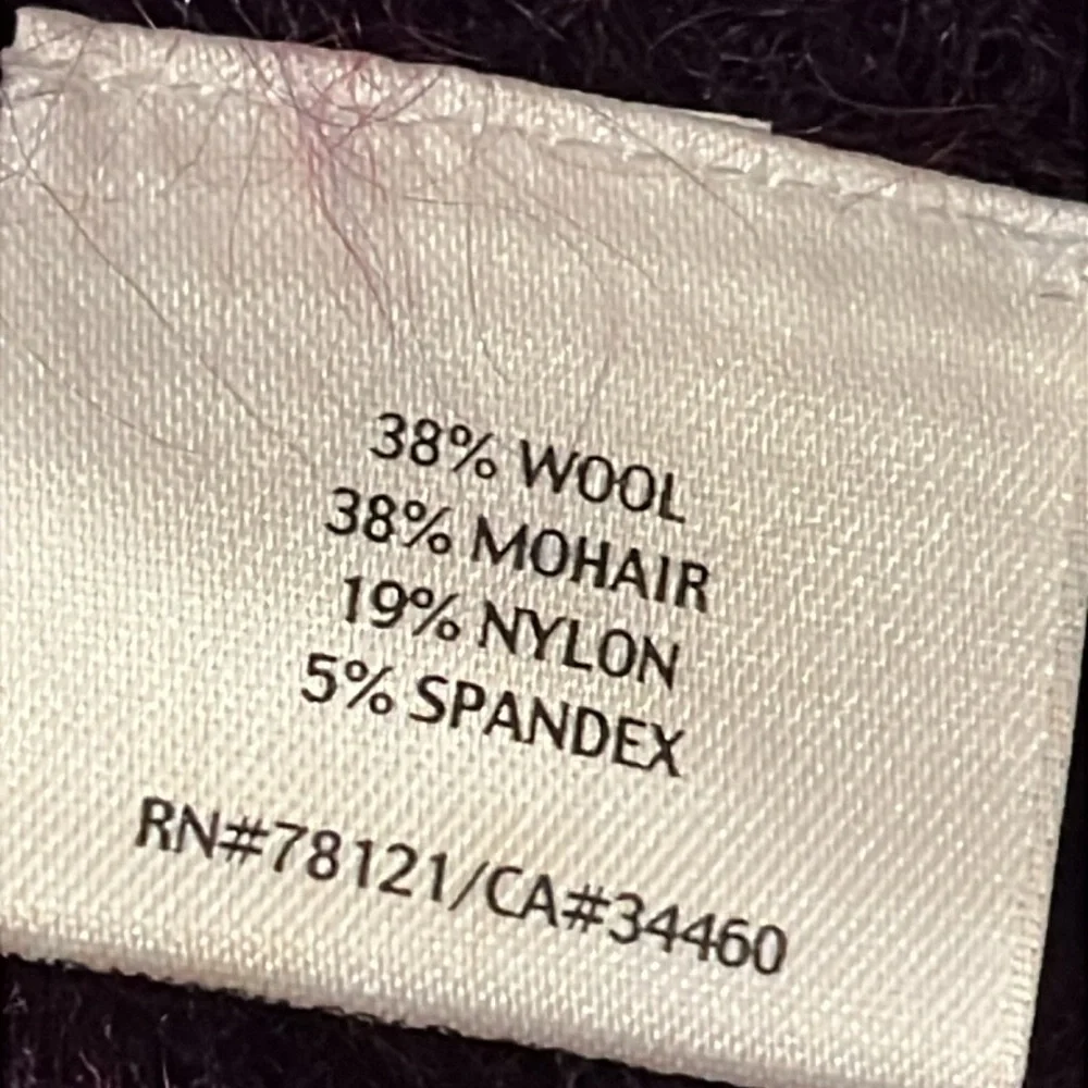 Eileen Fisher XS mohair, long royal purple sweater - Picture 8 of 8